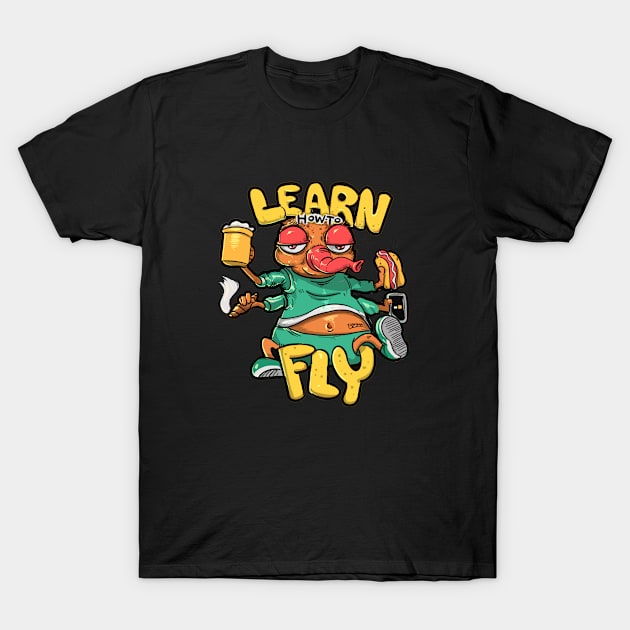 Learn How to Fly T-Shirt by thegeekygnome